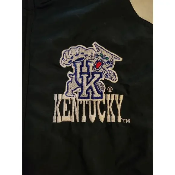 Vintage 90s Kentucky Wildcats Starter Jacket XL NCAA Basketball Football Puffer - Picture 5 of 9